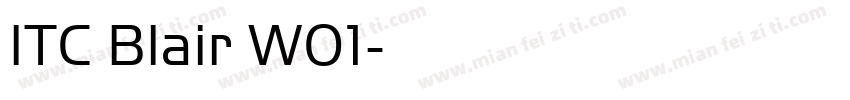 ITC Blair W01字体转换